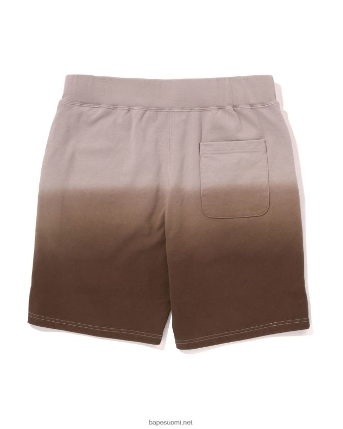 kahvia miehet A Bathing Ape asteittain hiki shortsit 8HT2D8177