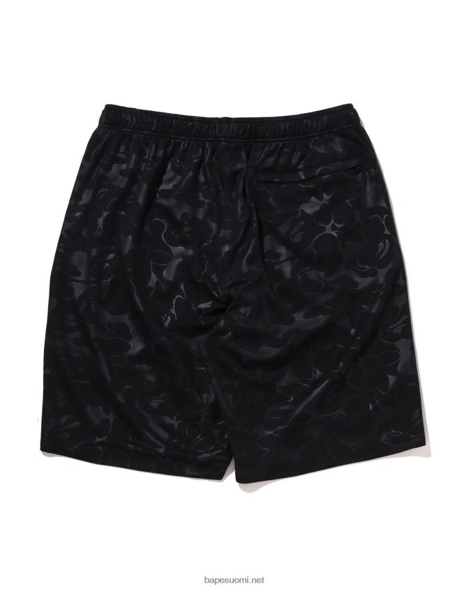 musta miehet A Bathing Ape jalkapallopelishortsit 8HT2D8355