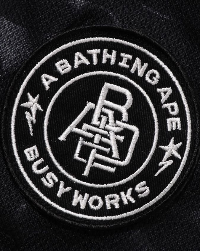 musta miehet A Bathing Ape jalkapallopelishortsit 8HT2D8355