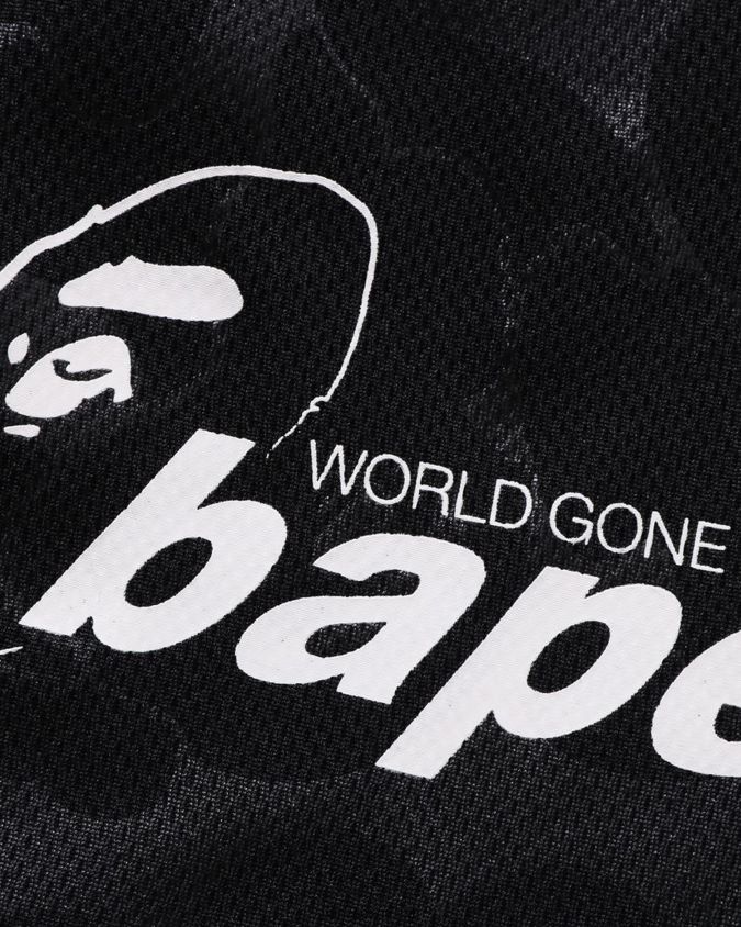musta miehet A Bathing Ape jalkapallopelishortsit 8HT2D8355