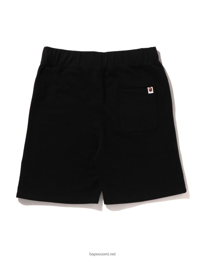 musta miehet A Bathing Ape pään yhden pisteen hikishortsit 8HT2D8102