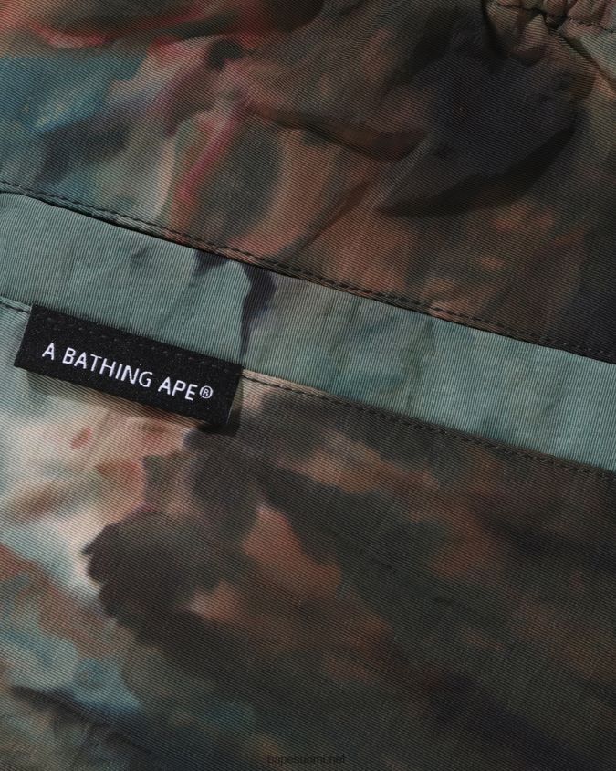 ruskea miehet A Bathing Ape chusen hybridi easzy shortsit 8HT2D8189