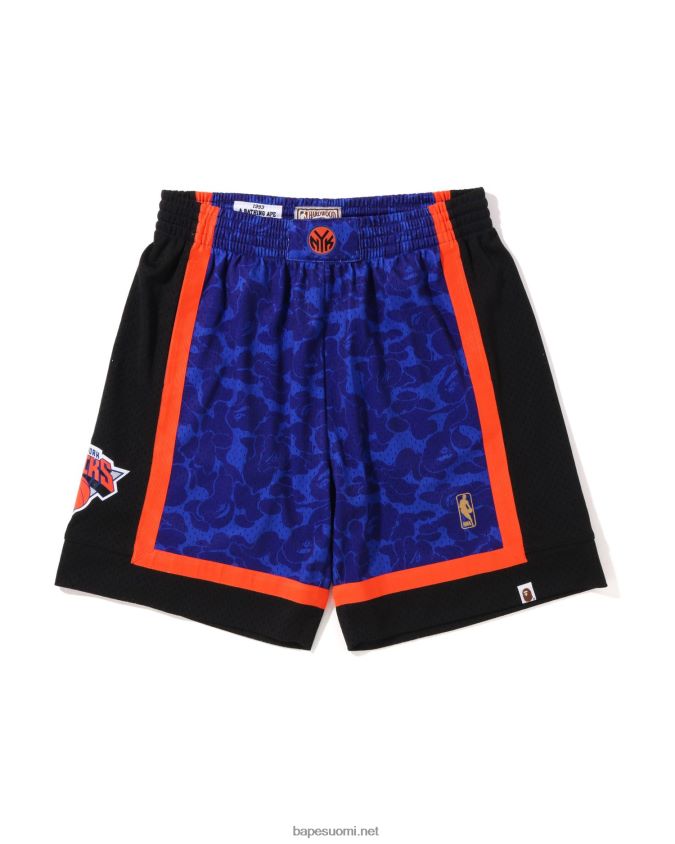 sininen miehet A Bathing Ape x m&n new york knicks jersey shortsit 8HT2D8376