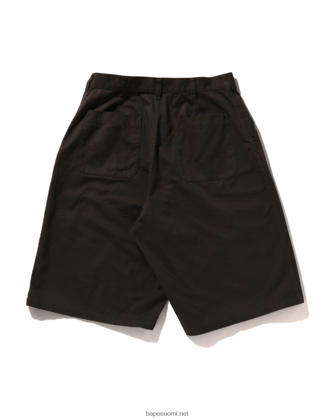 tummanharmaa miehet A Bathing Ape yhden pisteen löysät chino-shortsit 8HT2D899