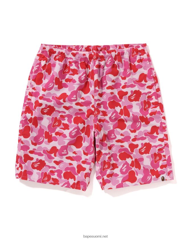 vaaleanpunainen miehet A Bathing Ape abc camo rantashortsit 8HT2D846