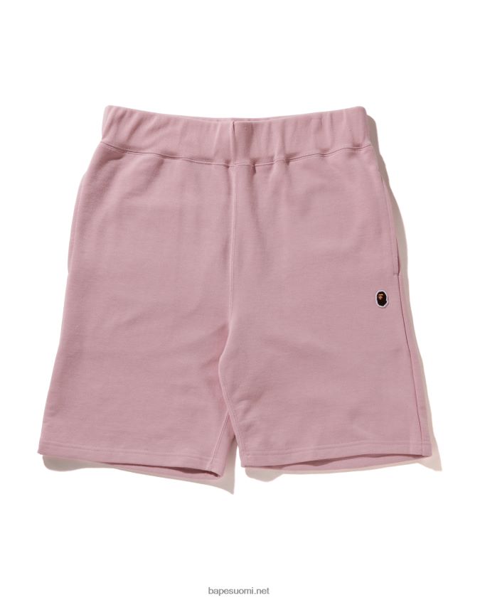 vaaleanpunainen miehet A Bathing Ape pään yhden pisteen hikishortsit 8HT2D8106