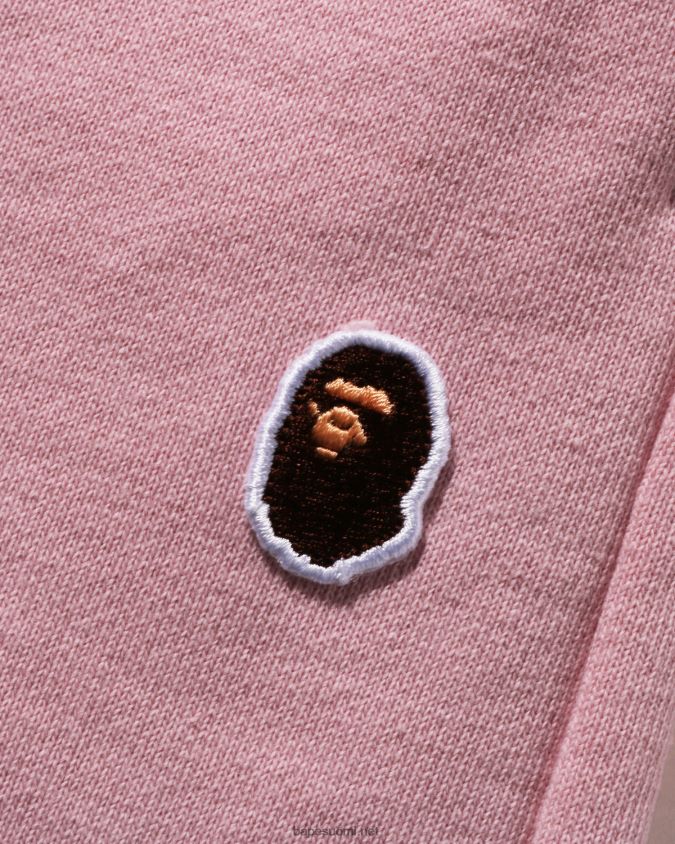 vaaleanpunainen miehet A Bathing Ape pään yhden pisteen hikishortsit 8HT2D8106