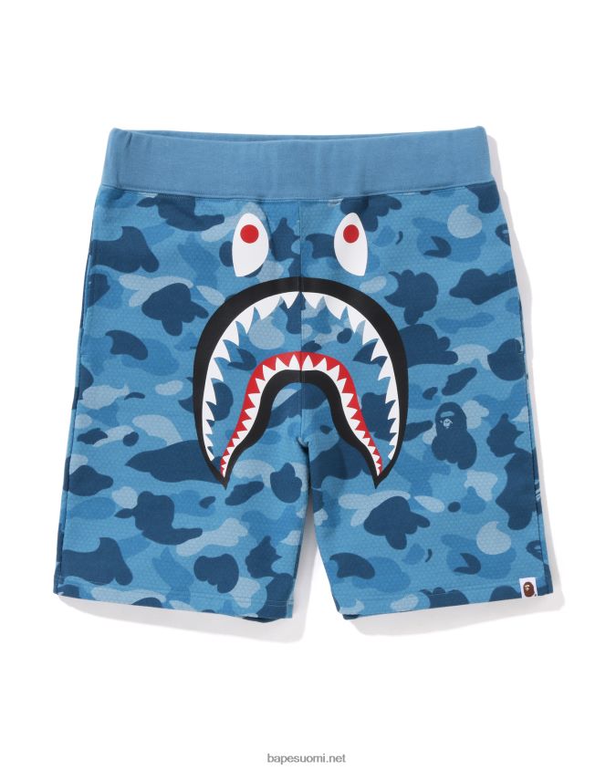 vaaleansininen miehet A Bathing Ape hunajakenno camo shark hiki shortsit 8HT2D8127