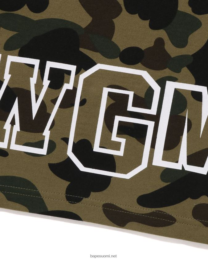 armeijan vihreä miehet A Bathing Ape 1. camo shark tee 8HT2D8240