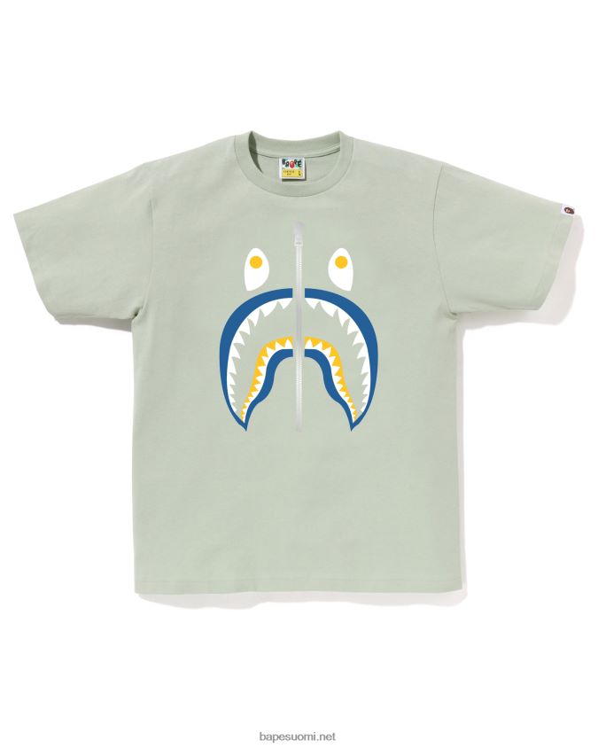 armeijan vihreä miehet A Bathing Ape värit hain tee 8HT2D828