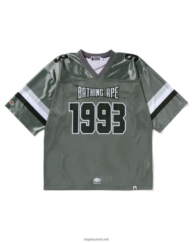 harmaa miehet A Bathing Ape jalkapallopaita 8HT2D8169