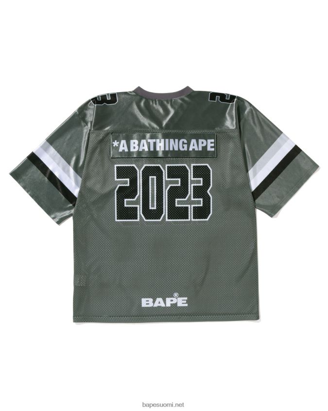 harmaa miehet A Bathing Ape jalkapallopaita 8HT2D8169