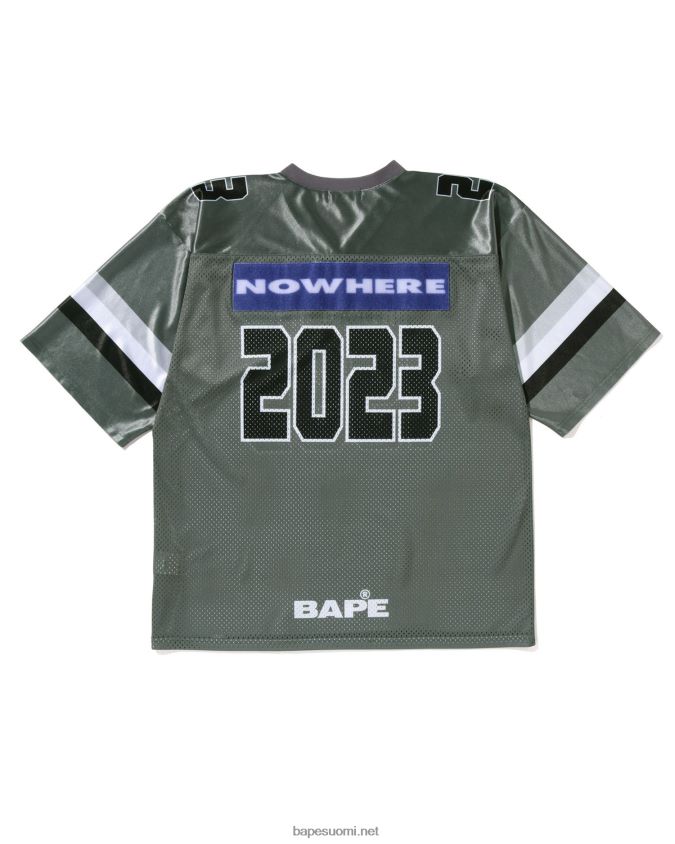 harmaa miehet A Bathing Ape jalkapallopaita 8HT2D8169