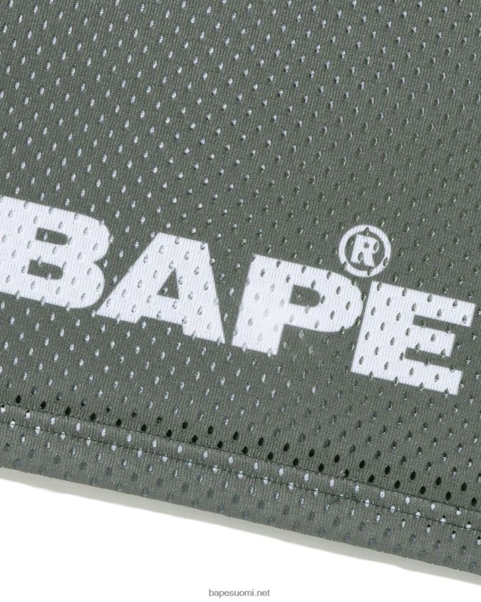 harmaa miehet A Bathing Ape jalkapallopaita 8HT2D8169