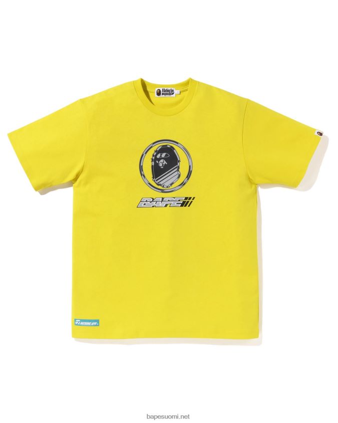 keltainen miehet A Bathing Ape logo T-paita 8HT2D88