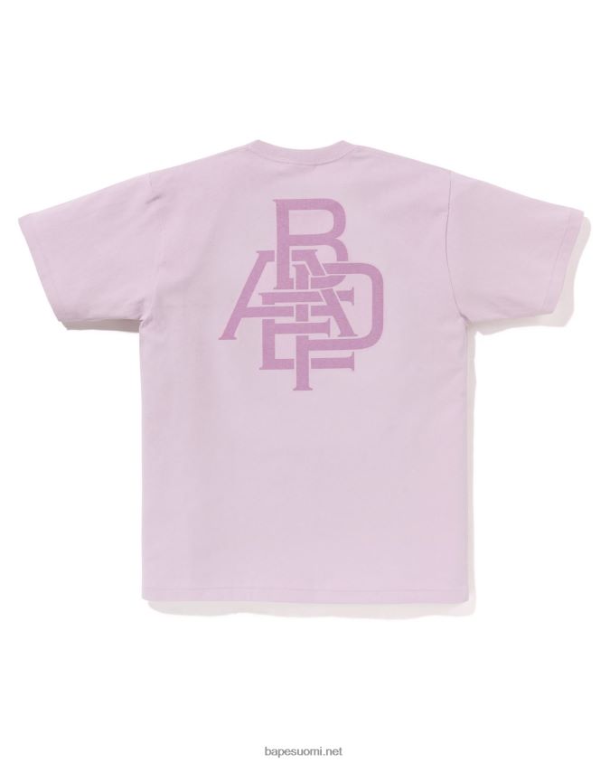 liila miehet A Bathing Ape pigmenttilogollinen paita 8HT2D8159