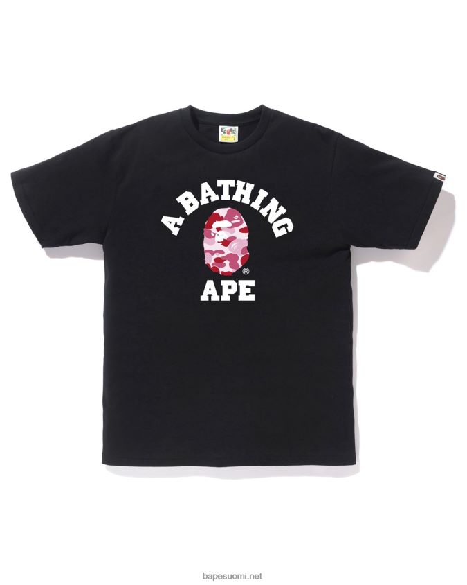 musta miehet A Bathing Ape abc camo college tee 8HT2D8210