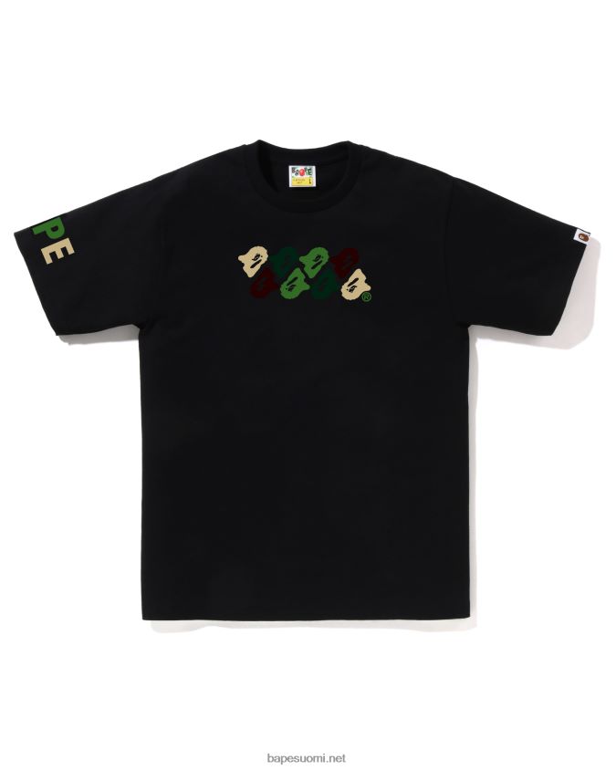 musta miehet A Bathing Ape abc camo tee 8HT2D875