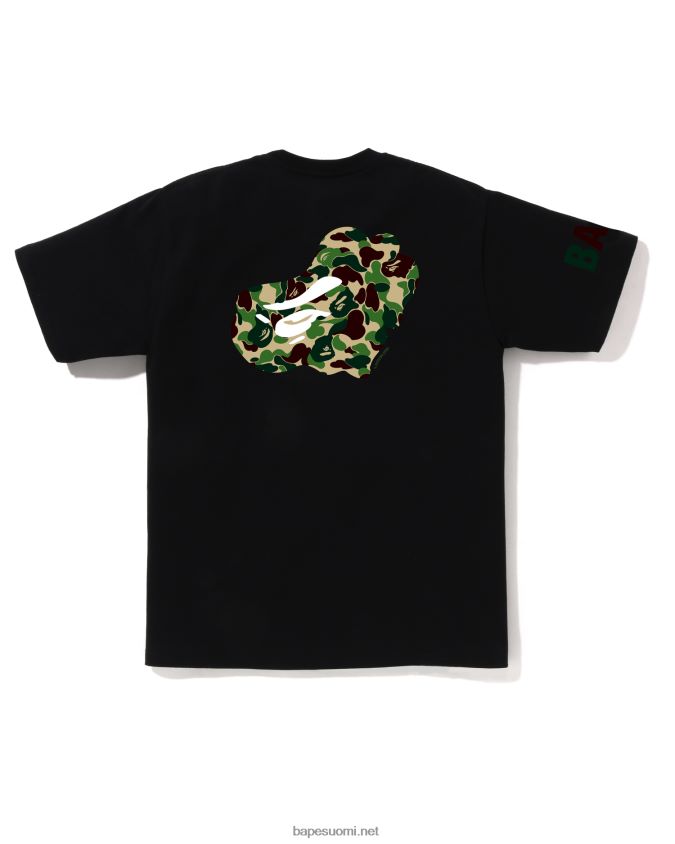 musta miehet A Bathing Ape abc camo tee 8HT2D875