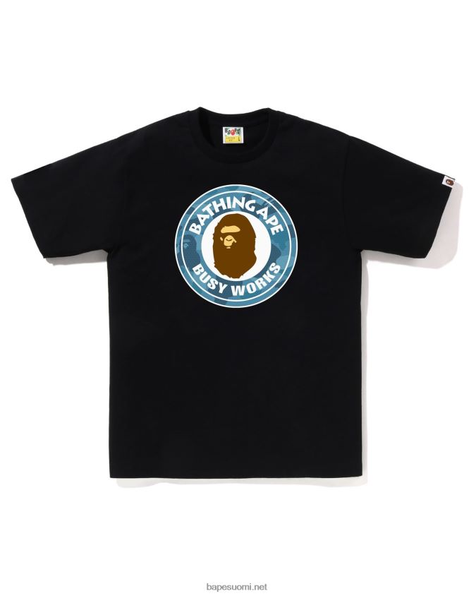 musta miehet A Bathing Ape hunajakenno camo busy works t-paita 8HT2D866