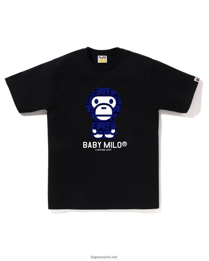 musta miehet A Bathing Ape logo monogrammi baby milo tee 8HT2D8195