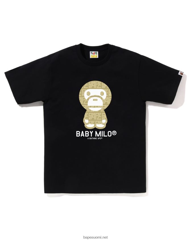 musta miehet A Bathing Ape logo monogrammi baby milo tee 8HT2D8196