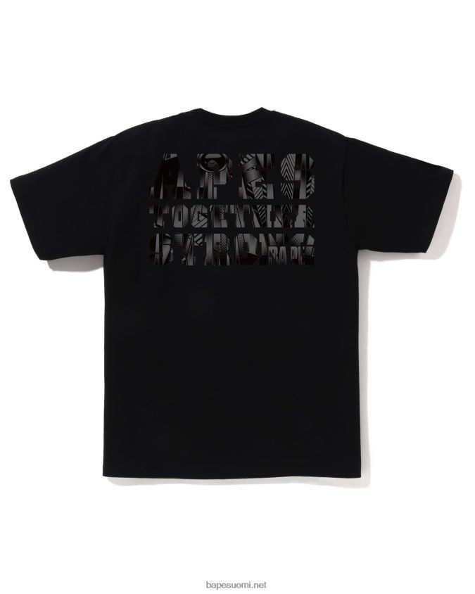 musta miehet A Bathing Ape speed Racer college ats tee 8HT2D8257