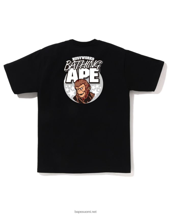 musta miehet A Bathing Ape tee 8HT2D8161