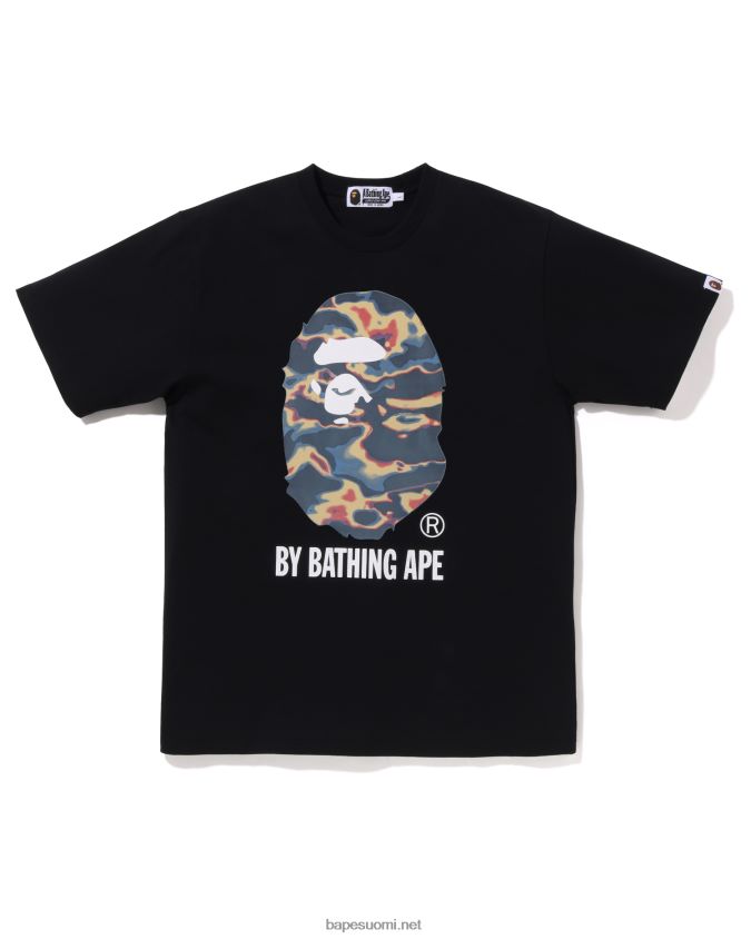 musta miehet A Bathing Ape termografinen t-paita 8HT2D813