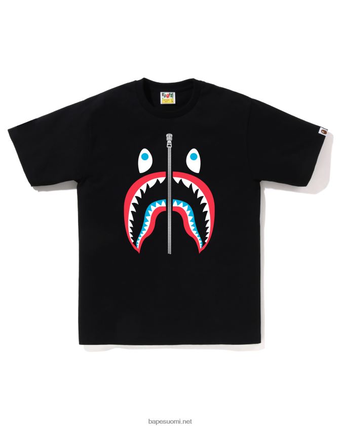 musta miehet A Bathing Ape värit hain tee 8HT2D826