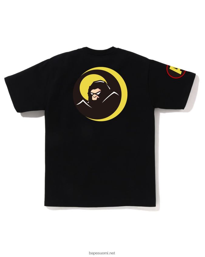 musta miehet A Bathing Ape varjo t-paita 8HT2D8171
