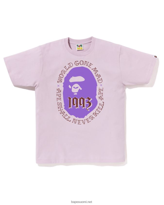 pastelli lila miehet A Bathing Ape pää 1993 tee 8HT2D854