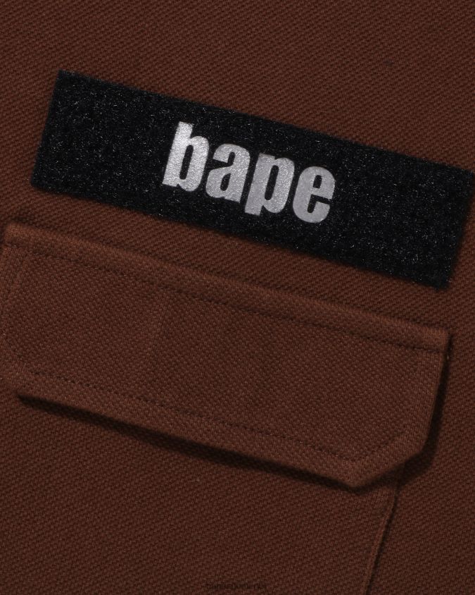 ruskea miehet A Bathing Ape rento istuvuus poolo 8HT2D8141