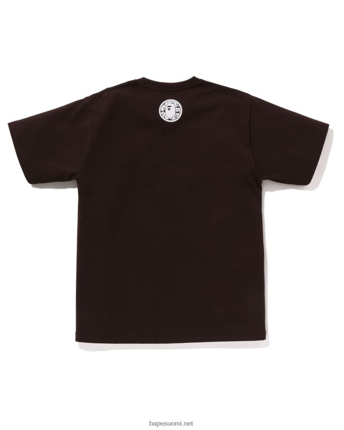 ruskea miehet A Bathing Ape yleinen kabuto tee 8HT2D8123