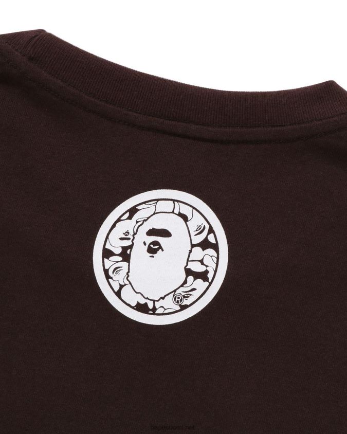 ruskea miehet A Bathing Ape yleinen kabuto tee 8HT2D8123
