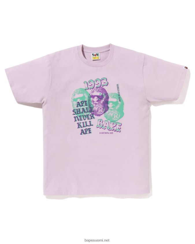 savuinen rypäle miehet A Bathing Ape pigmentti kolmipäinen t-paita 8HT2D8155