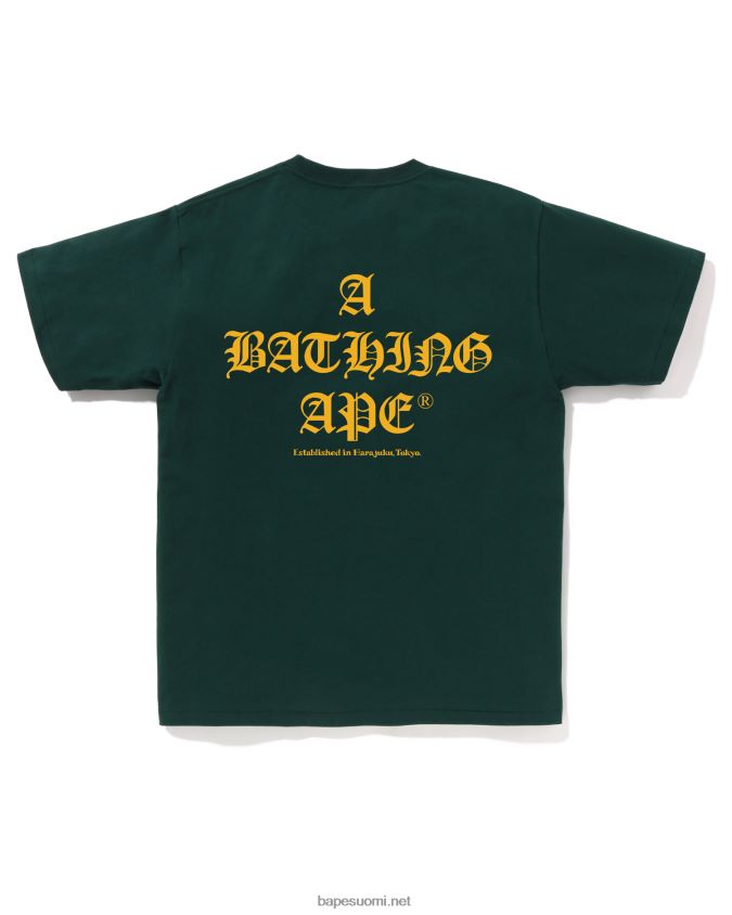 syvä viidakko miehet A Bathing Ape logo T-paita 8HT2D837