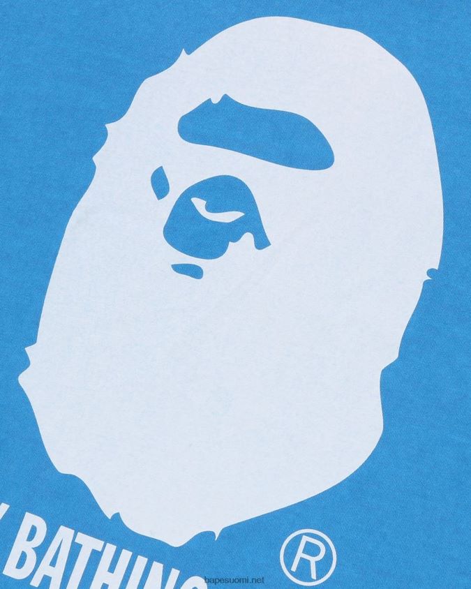 taivaansininen miehet A Bathing Ape ylivärjätty rentolla teellä 8HT2D8251