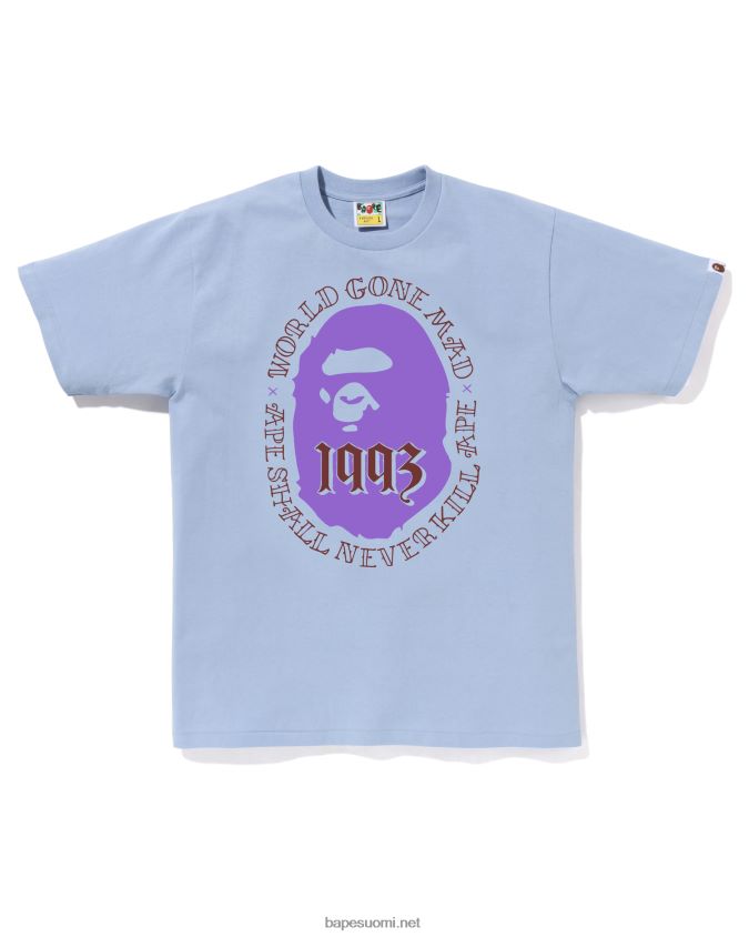 vaaleansininen miehet A Bathing Ape pää 1993 tee 8HT2D852