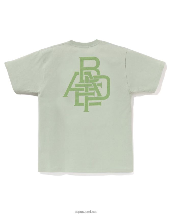 vaaleanvihreä miehet A Bathing Ape pigmenttilogollinen paita 8HT2D8158