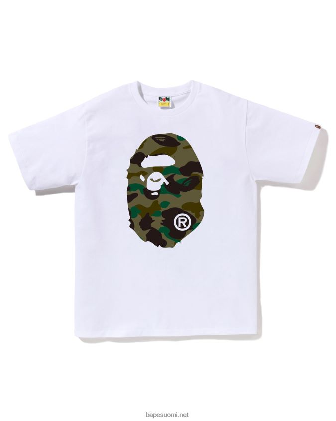 valkoinen miehet A Bathing Ape 1. camo big head t-paita 8HT2D83