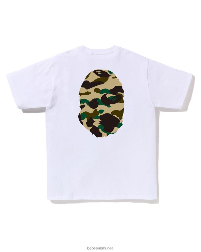 valkoinen miehet A Bathing Ape 1. camo big head t-paita 8HT2D84