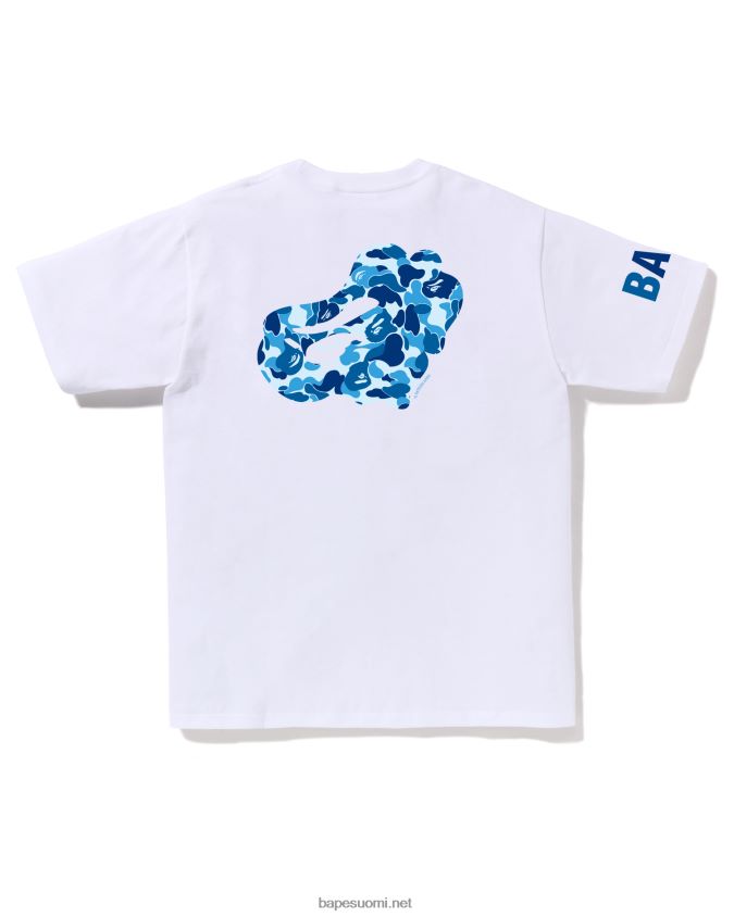 valkoinen miehet A Bathing Ape abc camo tee 8HT2D877
