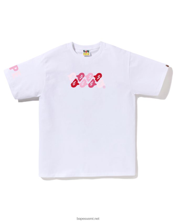 valkoinen miehet A Bathing Ape abc camo tee 8HT2D879