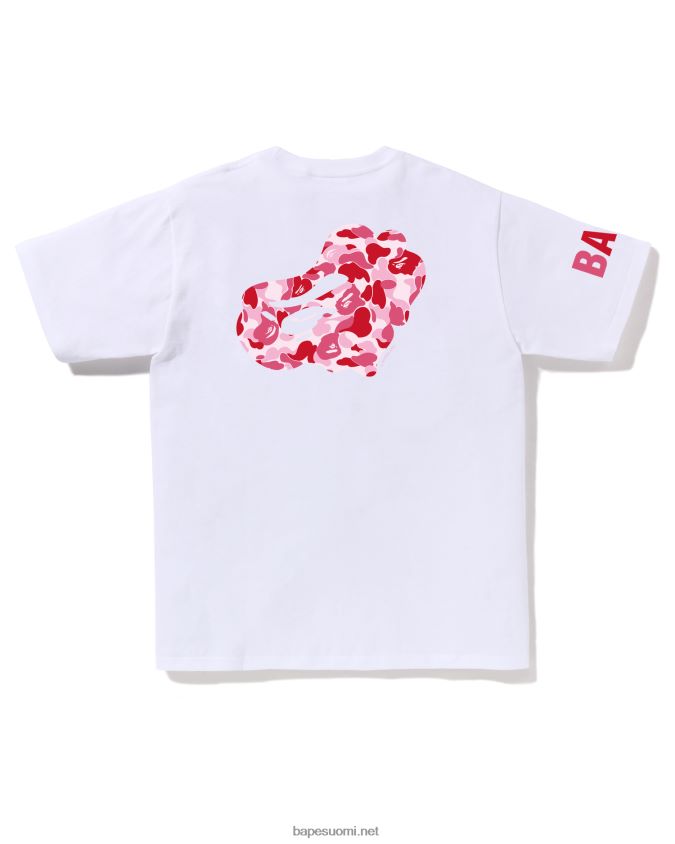 valkoinen miehet A Bathing Ape abc camo tee 8HT2D879