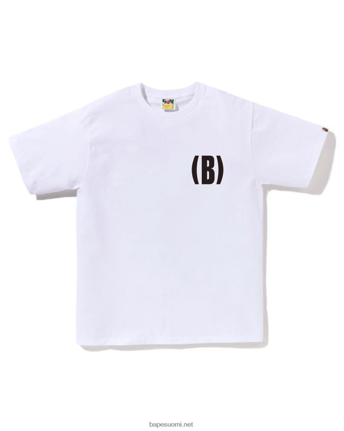 valkoinen miehet A Bathing Ape b yhden pisteen t-paita 8HT2D8133