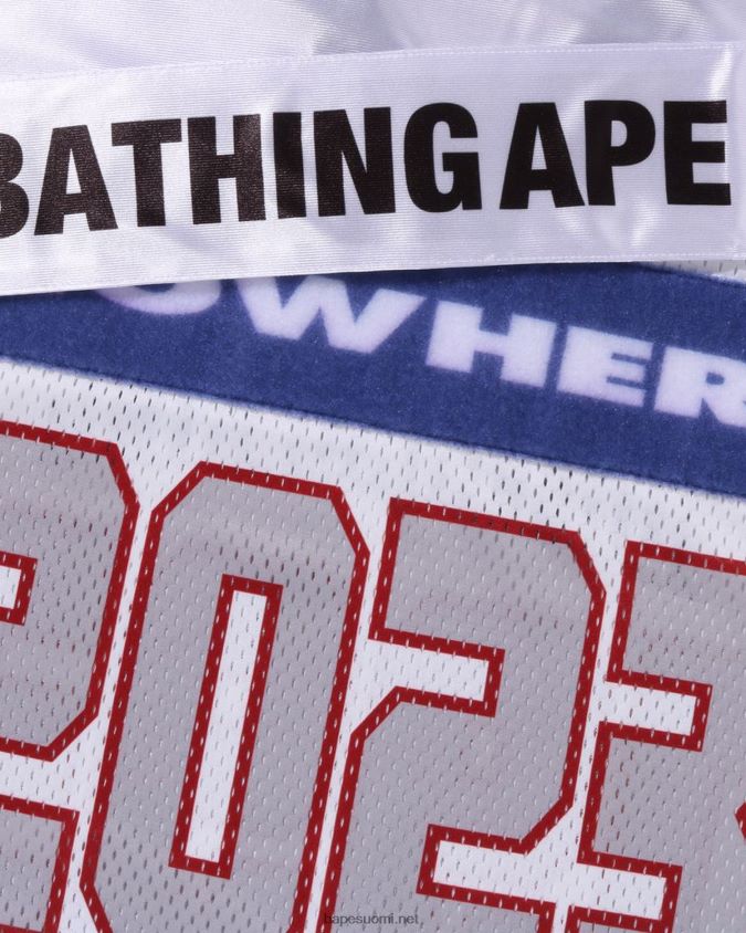 valkoinen miehet A Bathing Ape jalkapallopaita 8HT2D8170