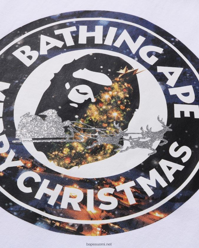 valkoinen miehet A Bathing Ape joulu kiireinen työpaidan kanssa 8HT2D8139