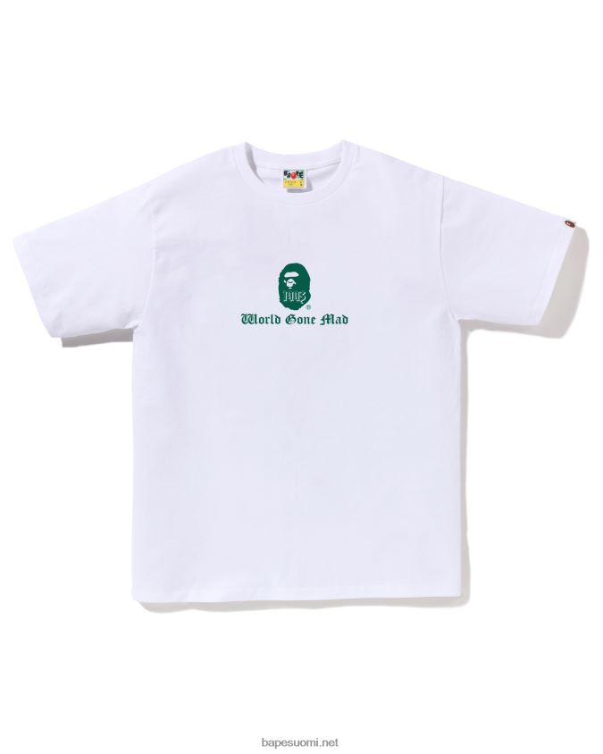 valkoinen miehet A Bathing Ape logo T-paita 8HT2D839