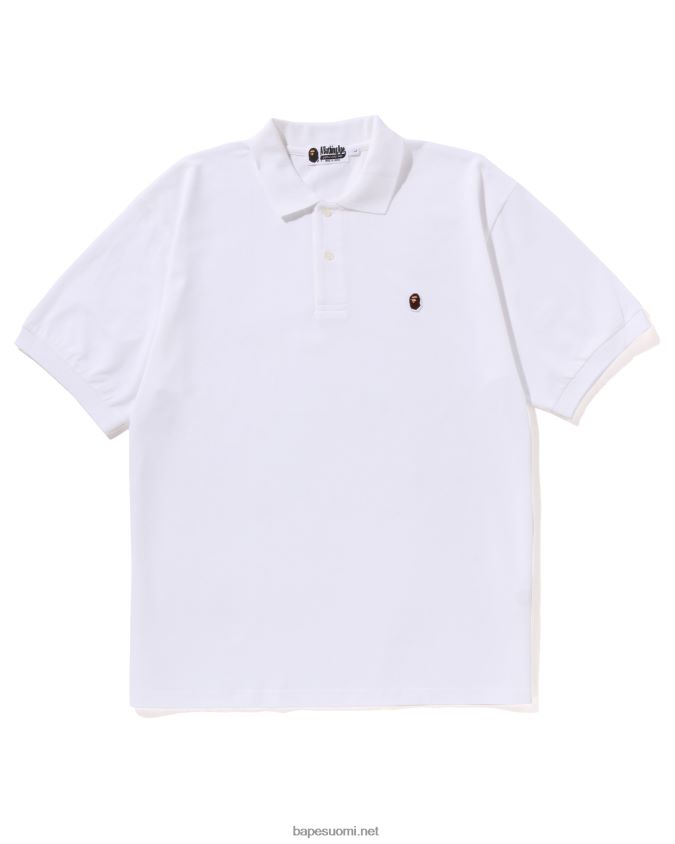 valkoinen miehet A Bathing Ape pää yksi piste rento istuvuus poolo 8HT2D858